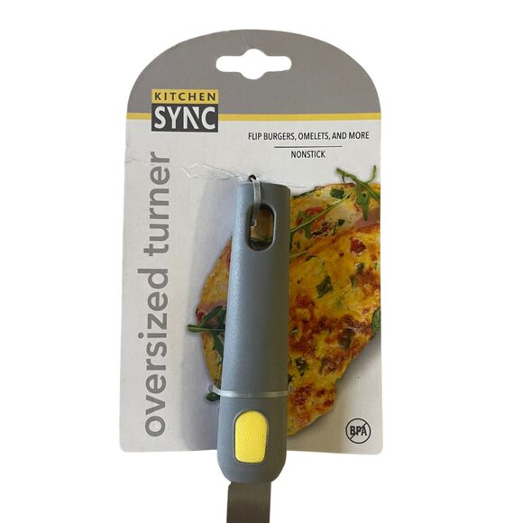 Wide Slotted Turner Spatula Silicone Non-Stick BPA Free New - Picture 4 of 4